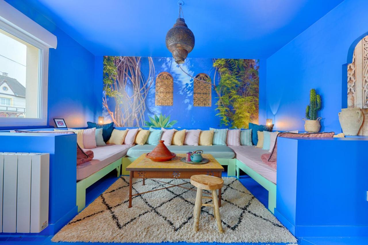 Luxury Jardin Majorelle Paris Orly Avec Jacuzzi ヴィニュー・シュル・セーヌ エクステリア 写真